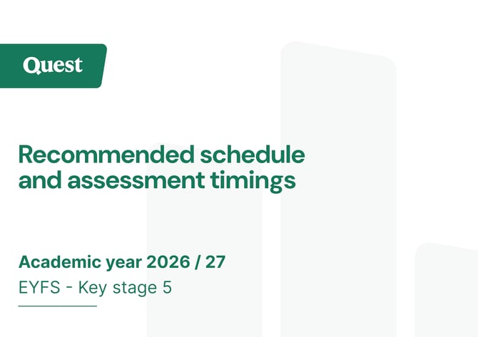 Recommended assessment schedule